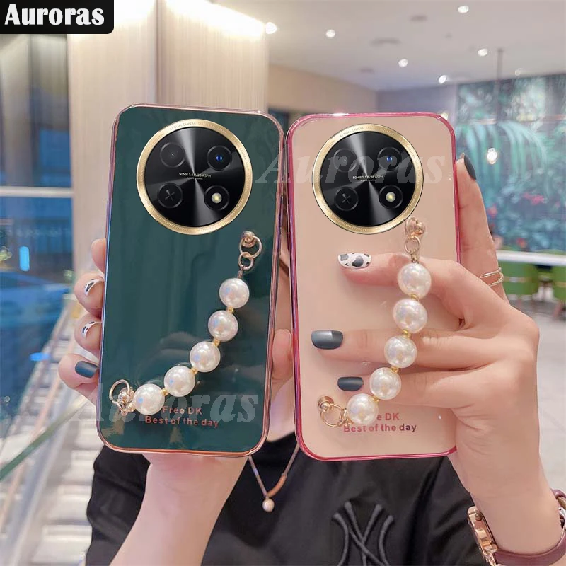 Auroras For Huawei Nova Y91 Case With Pearl Bracelets Electroplate Frame Soft Shell For Huawei Nova Y71 Cover
Auroras For Huawei Nova Y91 Case With Pearl Bracelets Electroplate Frame Soft Shell For Huawei Nova Y71 Cover