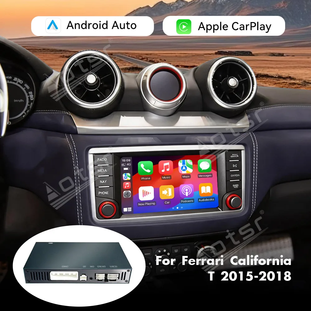 Wireless CarPlay Android Auto Decoder For Ferrari 458 488 812 F8 F12 GTC4 Protofino California Supported HDMI Mirror Link Camera
Wireless CarPlay Android Auto Decoder For Ferrari 458 488 812 F8 F12 GTC4 Protofino California Supported HDMI Mirror Link Camera