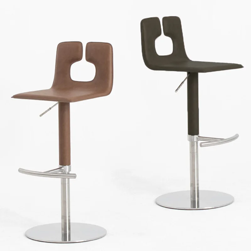 Modern Simple Bar Chair Designer Saddle Leather Lifting High Chair Light Luxury Stainless Steel Revolving Bar Front Desk Stool
Modern Simple Bar Chair Designer Saddle Leather Lifting High Chair Light Luxury Stainless Steel Revolving Bar Front Desk Stool