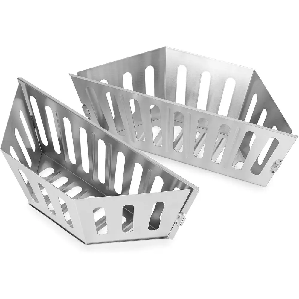 Stainless Steel Charcoal Basket Holder for 22 and 26 Charcoal Grills, Heavy-Duty Container for Briquettes and Wood Chips (2-Pack
Stainless Steel Charcoal Basket Holder for 22 and 26 Charcoal Grills, Heavy-Duty Container for Briquettes and Wood Chips (2-Pack