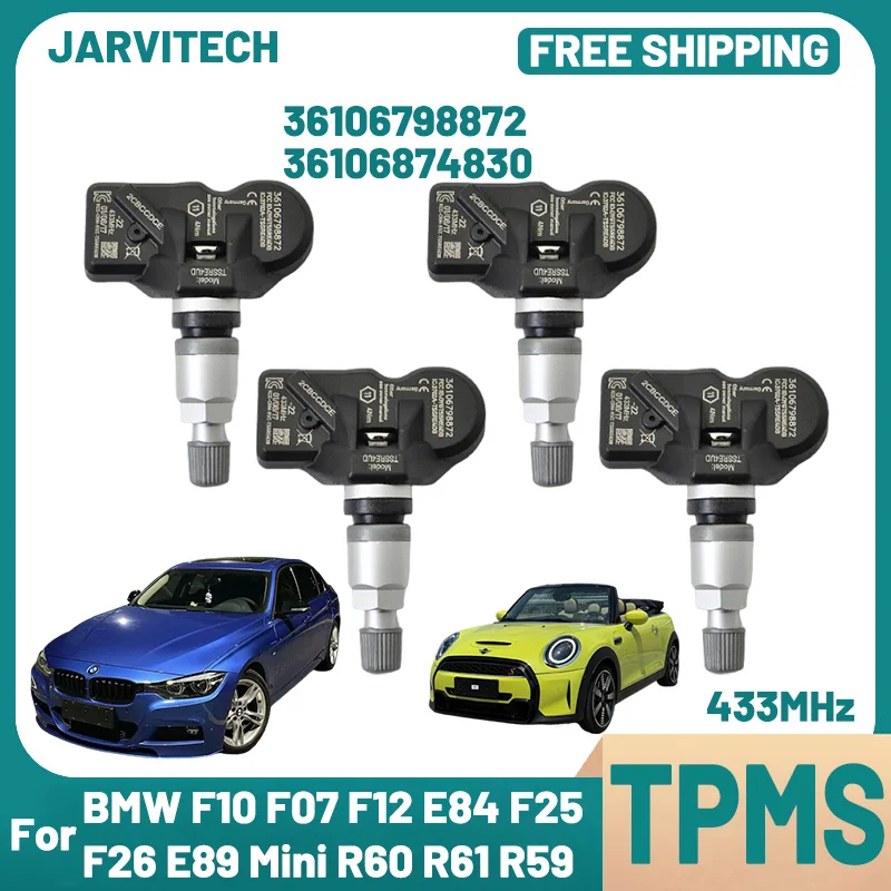 TPMS Tire Pressure Sensor 36106798872 For BMW F10 F07 F12 E84 F25 F26 E89 X1 E84 Mini R60 R61 R59 Rools Royce Ghost 433MHz
TPMS Tire Pressure Sensor 36106798872 For BMW F10 F07 F12 E84 F25 F26 E89 X1 E84 Mini R60 R61 R59 Rools Royce Ghost 433MHz
