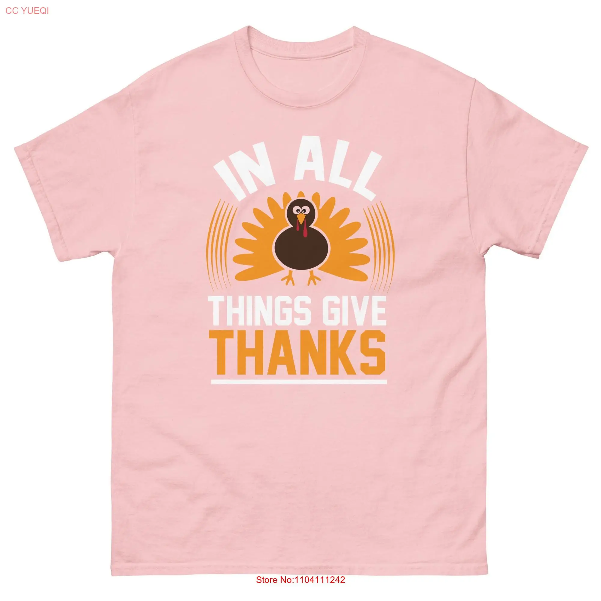 In All Things Give Thanks T Shirt Inspirational Thanksgiving Gratitude Apparel Positive Message Fall Festival Top
In All Things Give Thanks T Shirt Inspirational Thanksgiving Gratitude Apparel Positive Message Fall Festival Top