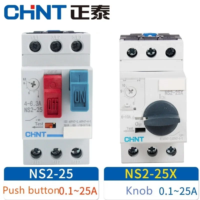 CHINT Motor Protector Engine Protection Device NS2-25 NS2-25X Knob Button Tpye NS2-32 1.6-2.5A 2.5-4A 4-6.3A 6-10A 9-14A 18A 25A
CHINT Motor Protector Engine Protection Device NS2-25 NS2-25X Knob Button Tpye NS2-32 1.6-2.5A 2.5-4A 4-6.3A 6-10A 9-14A 18A 25A