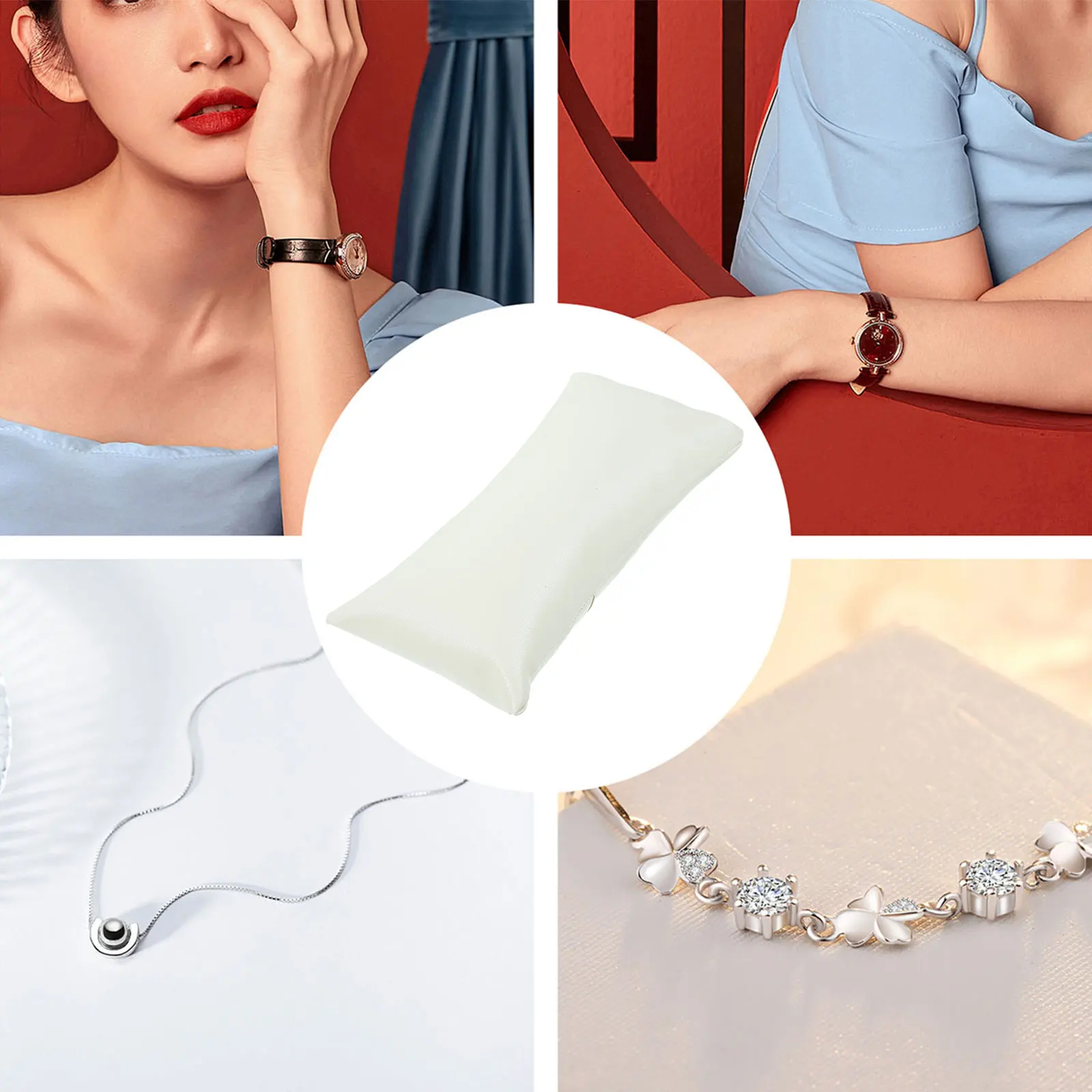 Watch Display PU Watch Cushion Bracelet Support Desk Holder White Jewelry Display Pillow Soft Jewelry Storage Pad 
Watch Display PU Watch Cushion Bracelet Support Desk Holder White Jewelry Display Pillow Soft Jewelry Storage Pad