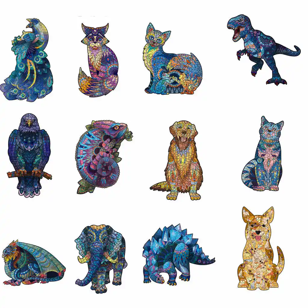 Hot High-end Wood Jigsaw Puzzle Dinosaur Elephant Wooden Puzzles Adults Montessori Educational Toys Children Board Game Gift
Hot High-end Wood Jigsaw Puzzle Dinosaur Elephant Wooden Puzzles Adults Montessori Educational Toys Children Board Game Gift