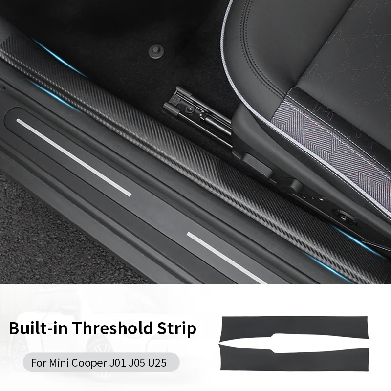 Carbon Fiber Leather Car Door Sill Protection Strip For Mini Cooper E/SE J01 EV J05 Aceman U25 Countryman Car Accessories
Carbon Fiber Leather Car Door Sill Protection Strip For Mini Cooper E/SE J01 EV J05 Aceman U25 Countryman Car Accessories