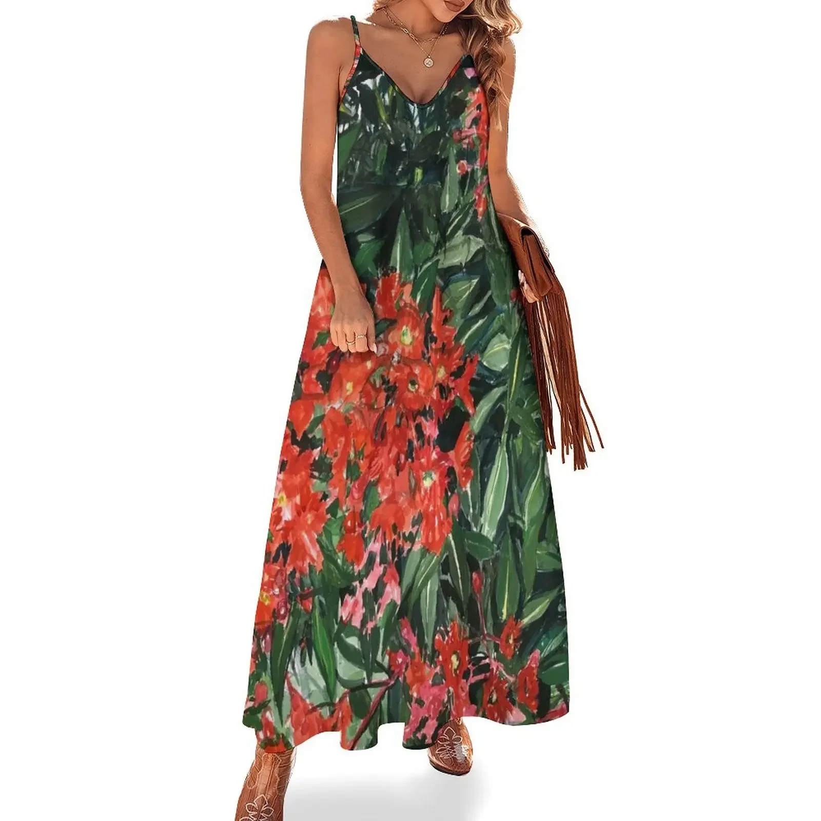 Red Flowering Gum Sleeveless Dress women's clothing summer 2025 novelties luxury evening dresses 2025
Red Flowering Gum Sleeveless Dress women's clothing summer 2025 novelties luxury evening dresses 2025