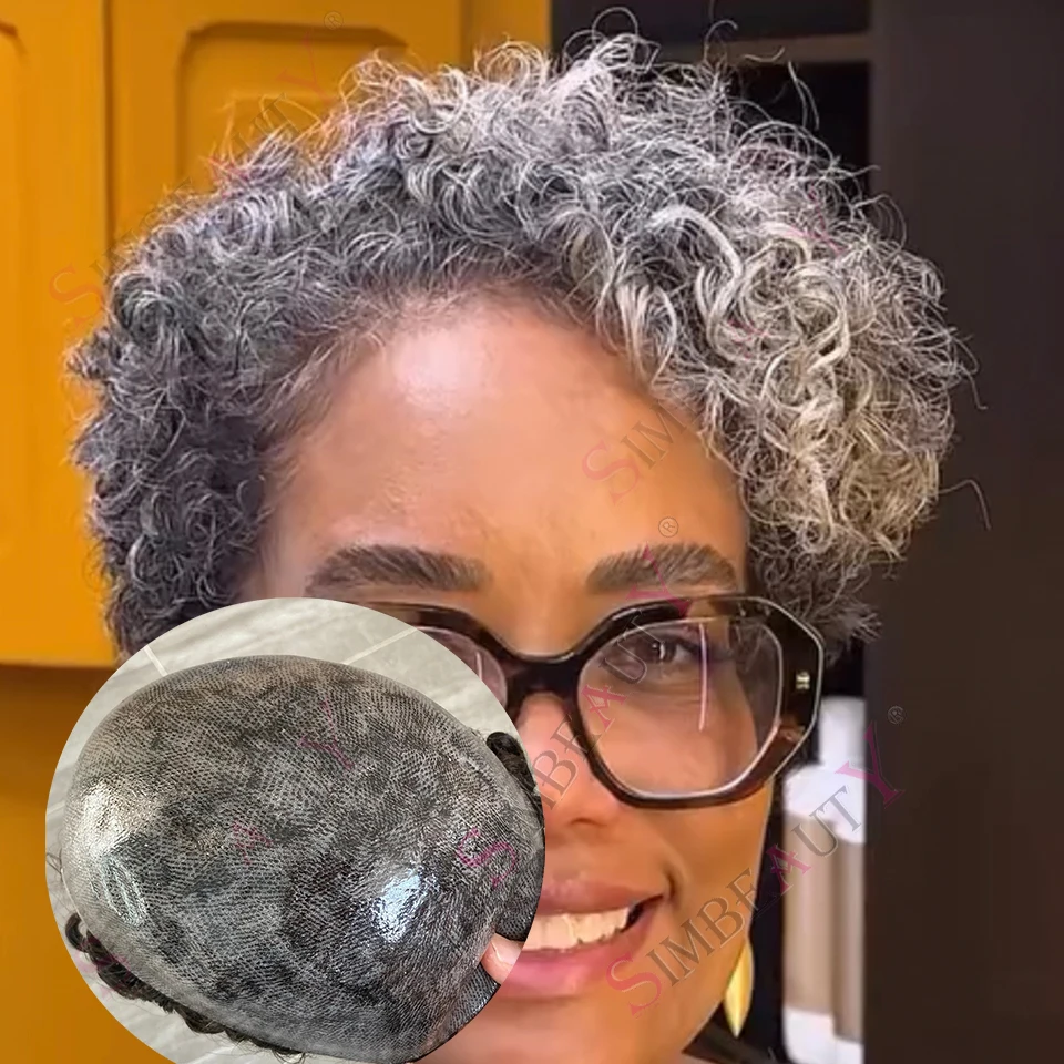 18MM Curly 1B80 White Silver Grey Brown Black Men's 100% Human Hair Super Durable Full PU Male Toupee Capillary Prosthesi System
18MM Curly 1B80 White Silver Grey Brown Black Men's 100% Human Hair Super Durable Full PU Male Toupee Capillary Prosthesi System