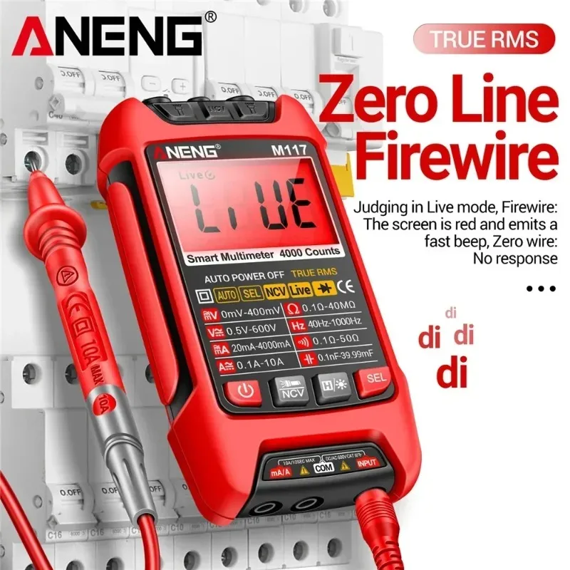 ANENG M117 Resistance Current Voltage Multimetro Capacitor Tester 4000 Counts Instruments Meter Multimeters NCV Backlight Tools,
ANENG M117 Resistance Current Voltage Multimetro Capacitor Tester 4000 Counts Instruments Meter Multimeters NCV Backlight Tools,