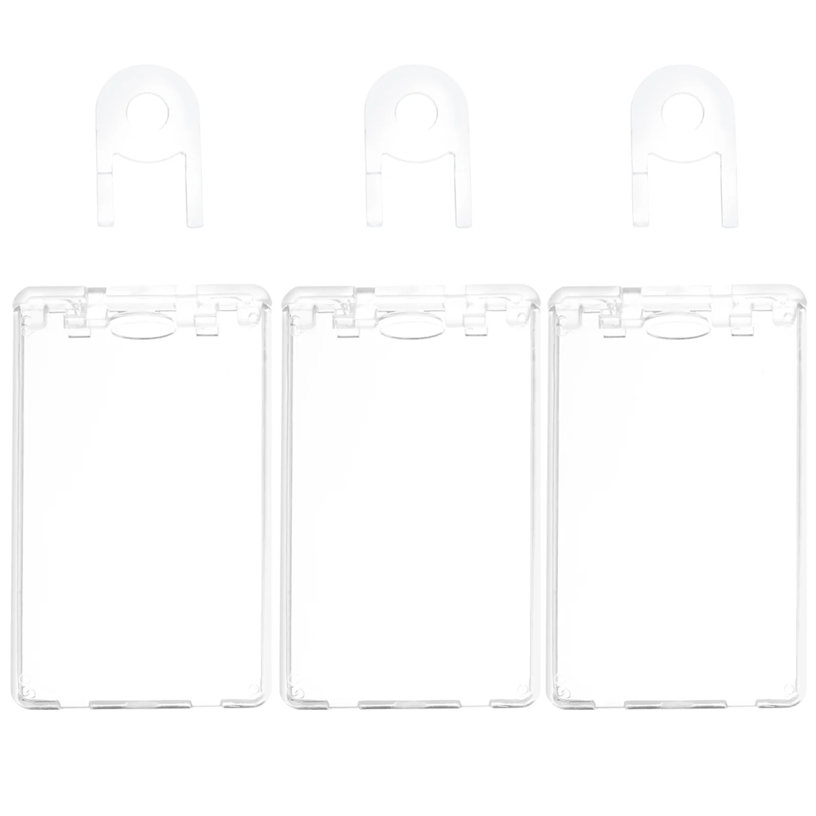 3 Pcs Transparent Card Holder Custodian Sleeves Badge Bracket Lightweight Id Protector Factory Worker Double-sided Clear Design 
3 Pcs Transparent Card Holder Custodian Sleeves Badge Bracket Lightweight Id Protector Factory Worker Double-sided Clear Design