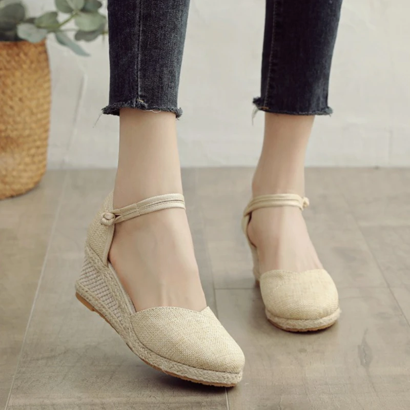 Heeled Sandals Women Wedges Espadrilles Summer Shoes Ladies Comfort Casual Closed Toe Sandal Pumps Heels Party Shoes Footwear
Heeled Sandals Women Wedges Espadrilles Summer Shoes Ladies Comfort Casual Closed Toe Sandal Pumps Heels Party Shoes Footwear