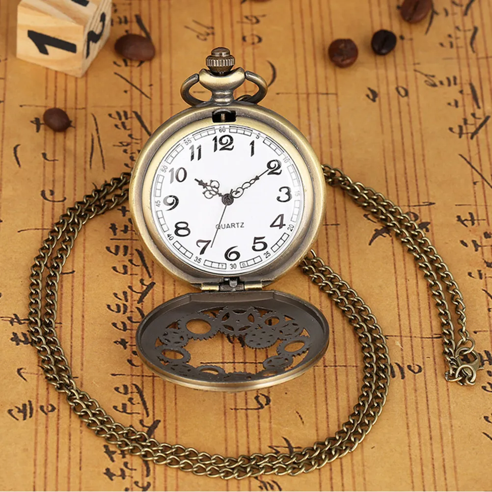 2Pcs Roman Dial Vintage Hollow Gear Pocket Watch Necklace Pendant Classic Hanging Retro Chain Pocket Watch for Men Women Gift
2Pcs Roman Dial Vintage Hollow Gear Pocket Watch Necklace Pendant Classic Hanging Retro Chain Pocket Watch for Men Women Gift