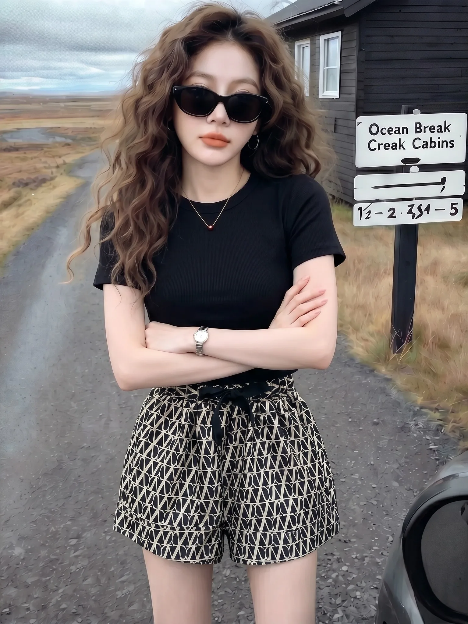 Fashionable Youthful Lightweight High Waist Wide Leg Casual Shorts Women's Summer 2026 Commute Style Korean Version Breathabl...
Fashionable Youthful Lightweight High Waist Wide Leg Casual Shorts Women's Summer 2026 Commute Style Korean Version Breathabl...