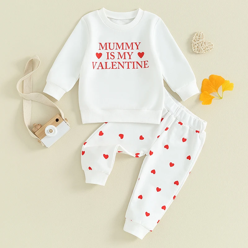 Valentine s Day Toddler Girl Boy Outfit Set with Letter Print Sweatshirt and Heart Pattern Pants for a Cute Look
Valentine s Day Toddler Girl Boy Outfit Set with Letter Print Sweatshirt and Heart Pattern Pants for a Cute Look