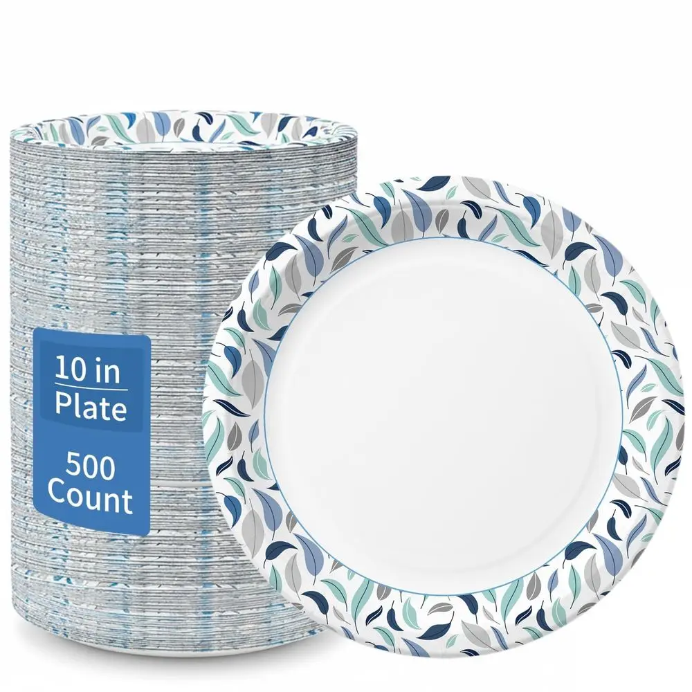 10 Inch Paper Plates, 500 Count Disposable Paper Plates, Soak Proof amp Cut Resistant, Microwave Safe, Bulk Plates for Everyday
10 Inch Paper Plates, 500 Count Disposable Paper Plates, Soak Proof amp Cut Resistant, Microwave Safe, Bulk Plates for Everyday
