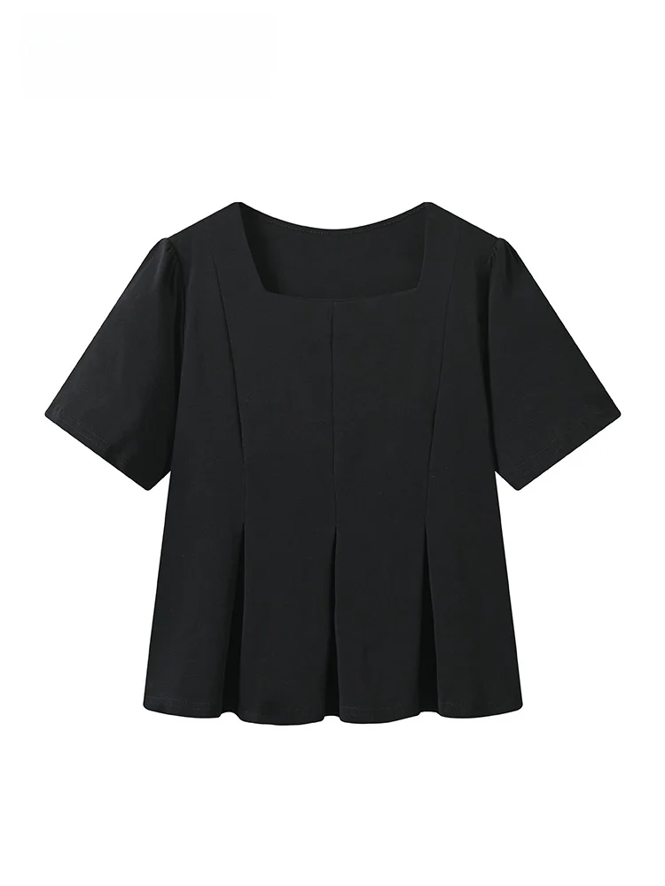 Fashionable Casual Short Sleeve T-Shirt Women's plus Size Summer New Style Elegant Casual Age-Defying Shoulder Top
Fashionable Casual Short Sleeve T-Shirt Women's plus Size Summer New Style Elegant Casual Age-Defying Shoulder Top