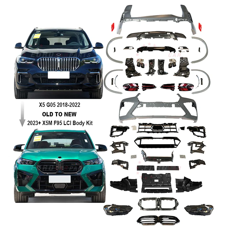 For 2018 X5 G05 Bodykit Old Upgrade To New 2023 X5m F95 Lci Auto Body Systems LED Headlights Taillights for X5 Suv G05 Car Bumpe
For 2018 X5 G05 Bodykit Old Upgrade To New 2023 X5m F95 Lci Auto Body Systems LED Headlights Taillights for X5 Suv G05 Car Bumpe