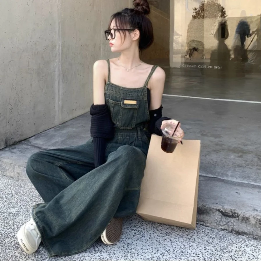 2026 New Vintage Denim Overalls Women's Design Sensation Loose Versatile Slimming Wide Leg One-Piece Overalls
2026 New Vintage Denim Overalls Women's Design Sensation Loose Versatile Slimming Wide Leg One-Piece Overalls
