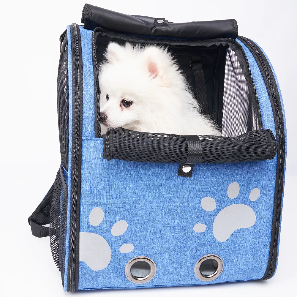 Pet Carrier Bag for Small Dogs and Cats Collapsible Pet Travel Bag Lightweight Pet Backpack for Hiking With Reflective Paw Print 
Pet Carrier Bag for Small Dogs and Cats Collapsible Pet Travel Bag Lightweight Pet Backpack for Hiking With Reflective Paw Print