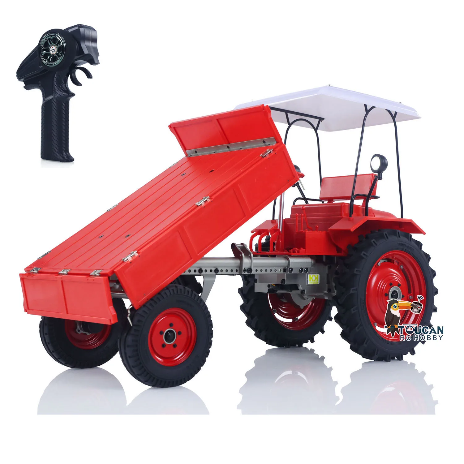 1/10 RC Farm Tractor DONKEY T16 Car 4x2 Model RC Truck Transport Vehicle Motor 2Speed Gearbox Axle Lock 6CH Radio Light RC Toys
1/10 RC Farm Tractor DONKEY T16 Car 4x2 Model RC Truck Transport Vehicle Motor 2Speed Gearbox Axle Lock 6CH Radio Light RC Toys