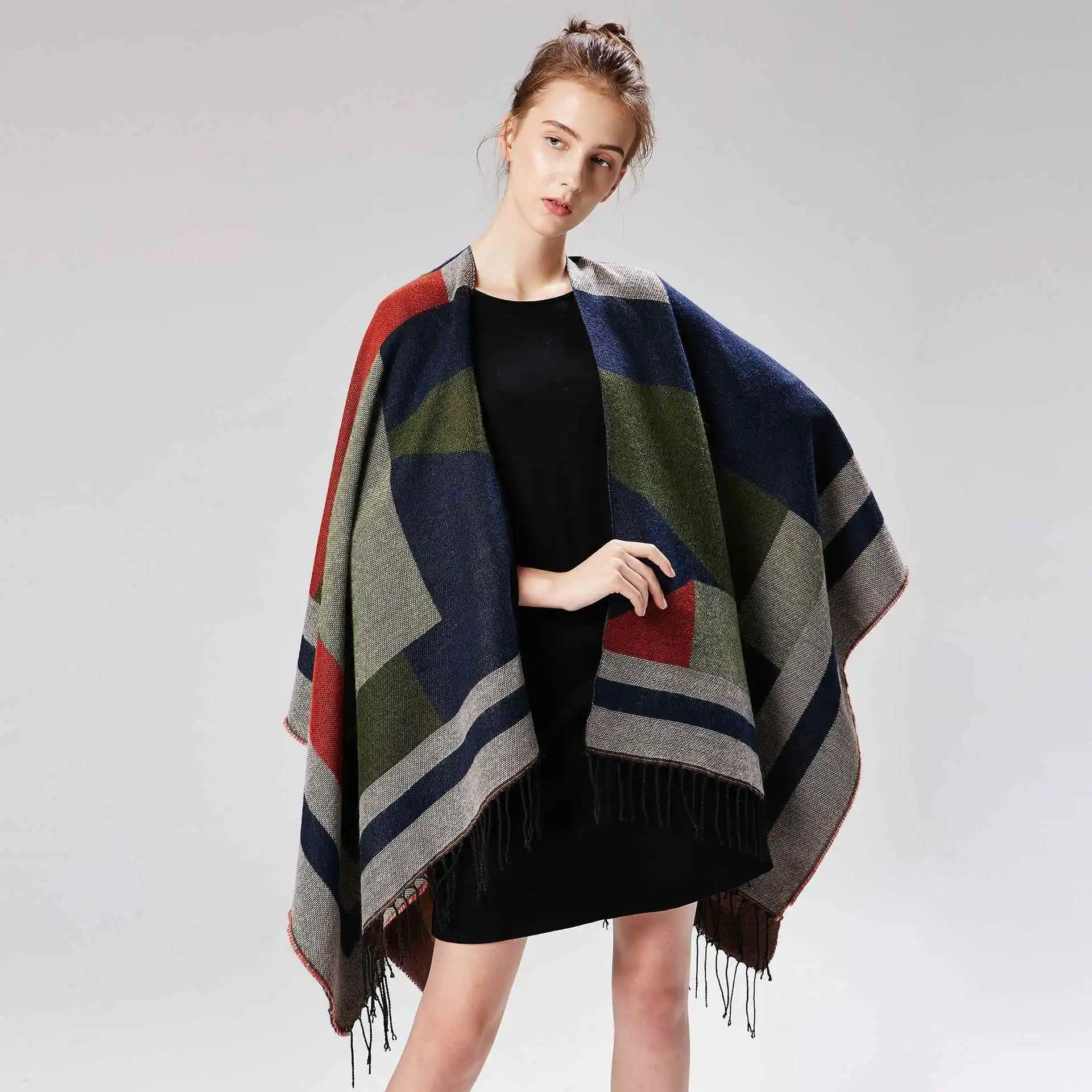 New Floral Geometric Tassel Color Block Contrast Ladies Shawl Travel Outdoor Air Conditioning Cloak Cape Spring Summer Warmth
New Floral Geometric Tassel Color Block Contrast Ladies Shawl Travel Outdoor Air Conditioning Cloak Cape Spring Summer Warmth