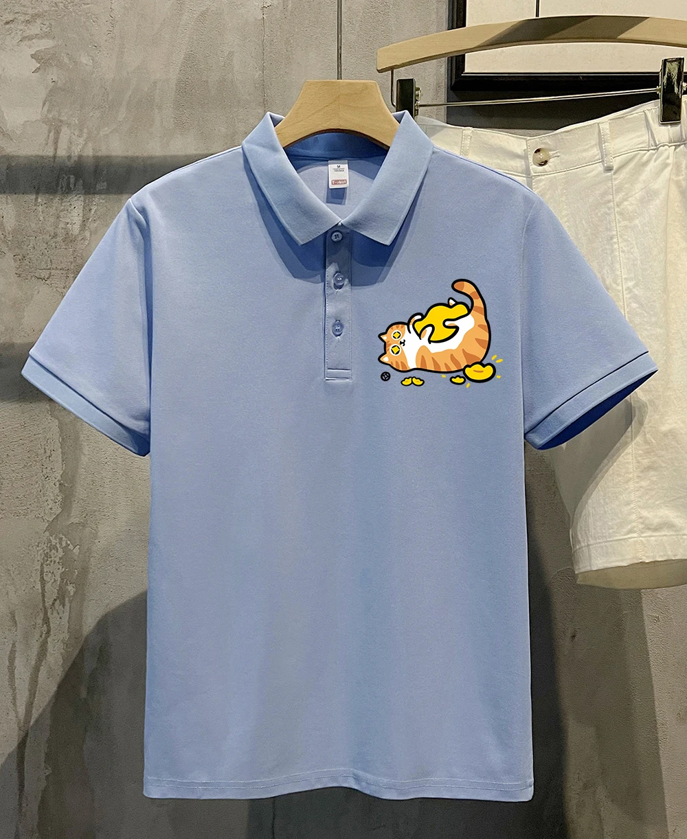 A Cat Holding A Golden Ingot Prints Men Polo Shirt Trendy Collar Golf Shirts Culture Hip Hop Tops Summer Soft Short Sleeve
A Cat Holding A Golden Ingot Prints Men Polo Shirt Trendy Collar Golf Shirts Culture Hip Hop Tops Summer Soft Short Sleeve