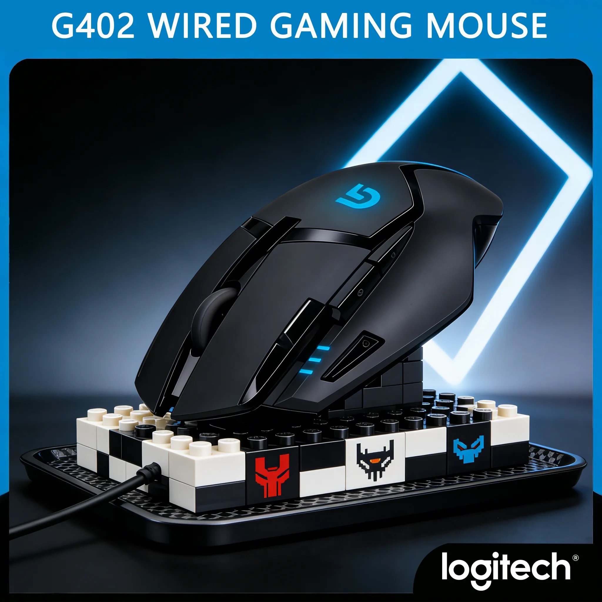 Logitech G402 PUBG LOL CF Gaming Mouse RGB Backlit Macro Programmable
Logitech G402 PUBG LOL CF Gaming Mouse RGB Backlit Macro Programmable