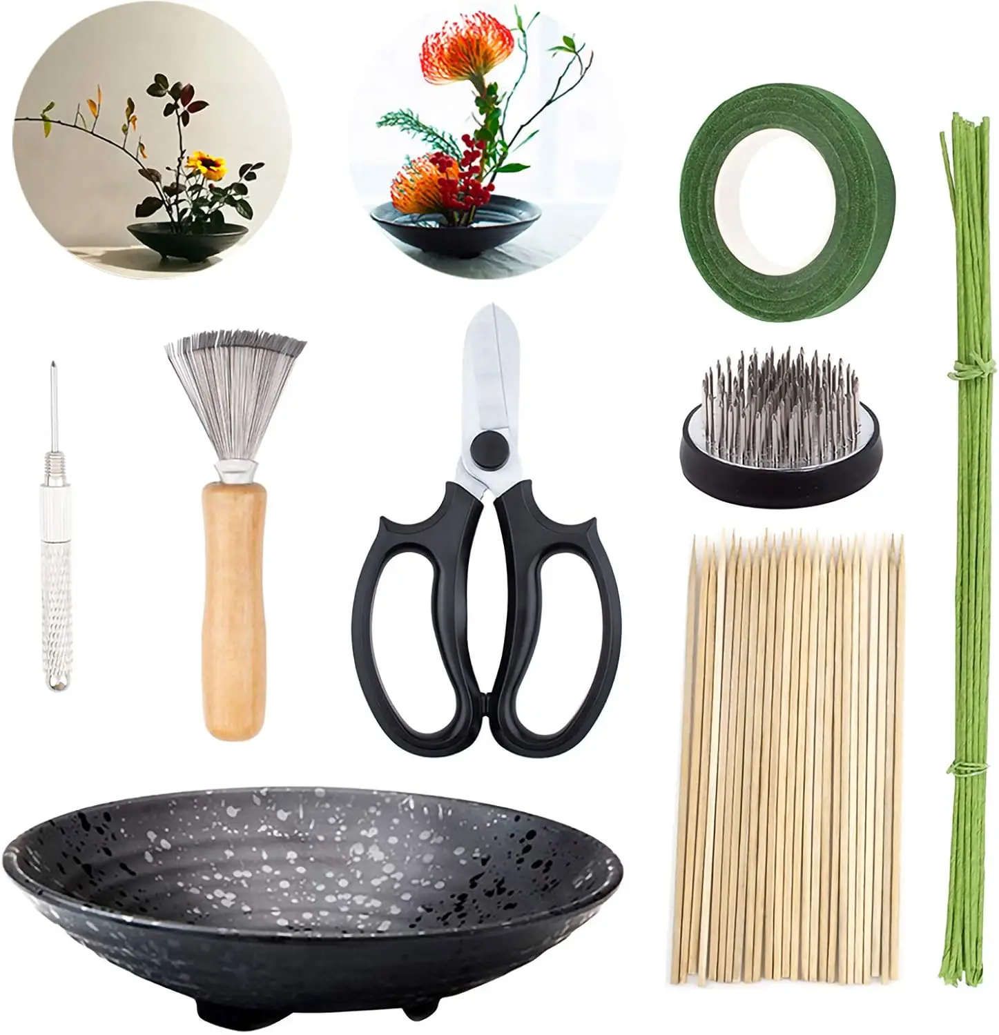 Набор для создания цветочных композиций из 51 предмета с керамическим горшком, держателями, стеблями и инструментами для творчества своими руками
Набор для создания цветочных композиций из 51 предмета с керамическим горшком, держателями, стеблями и инструментами для творчества своими руками