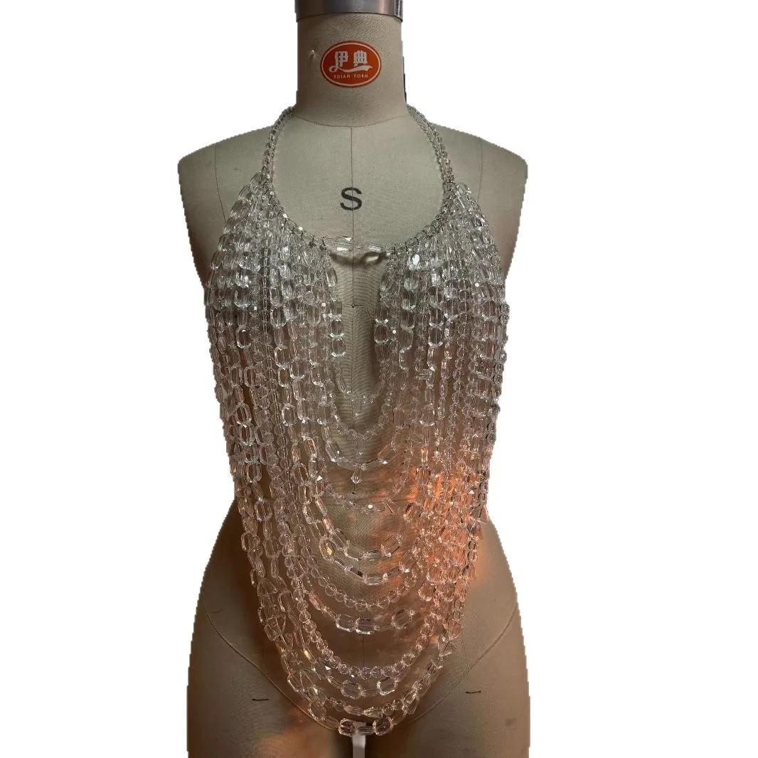 Sexy Retro-Style Oversized Beaded Body Chain European & American Nightclub Party Stage Performance Hot Girl Necklace
Sexy Retro-Style Oversized Beaded Body Chain European & American Nightclub Party Stage Performance Hot Girl Necklace