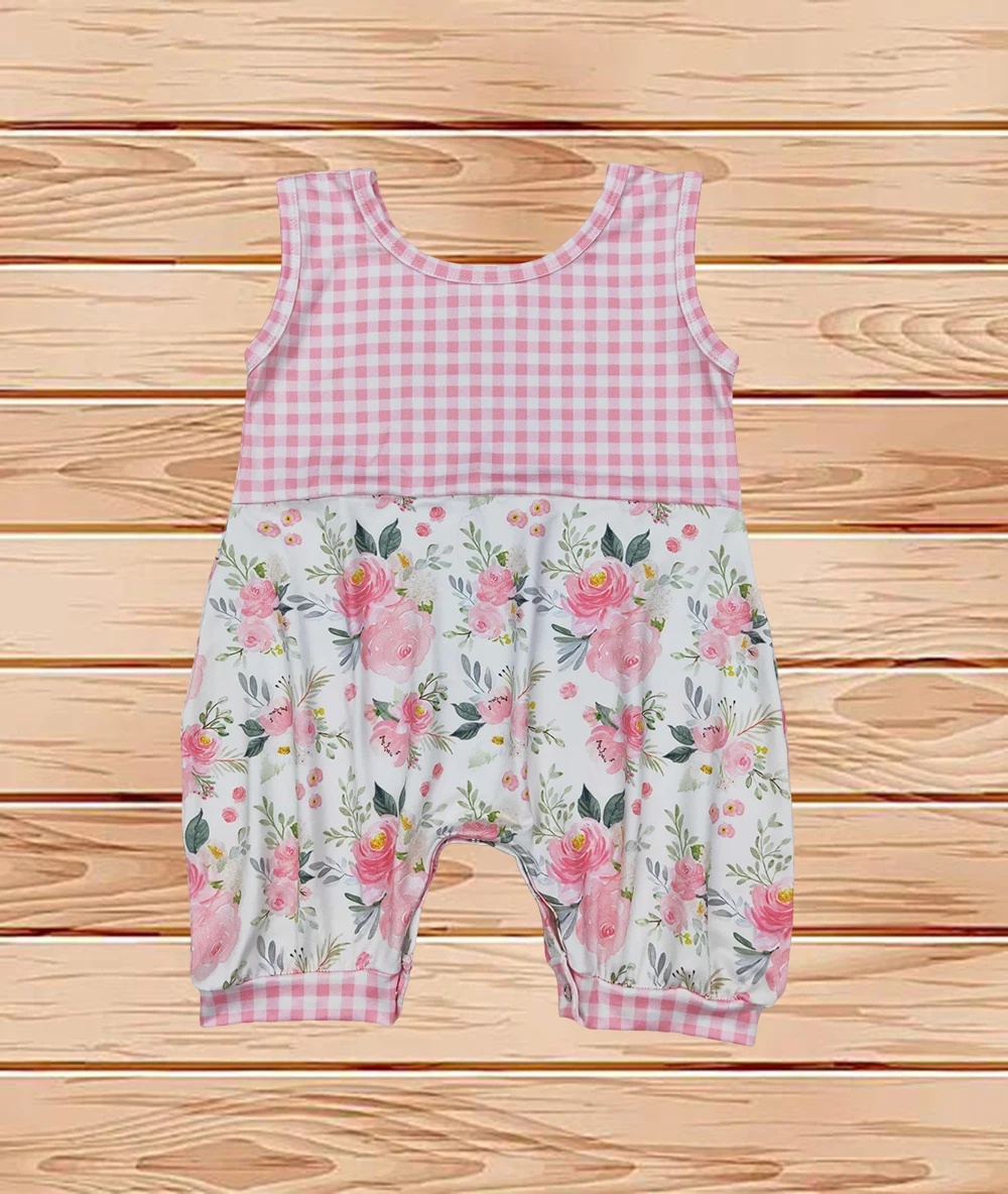 3.24 Wholesale western boutique onesies Newborn toddler Baby Infant Girls Pink Checkered Flowers Sleeveless Rompers
3.24 Wholesale western boutique onesies Newborn toddler Baby Infant Girls Pink Checkered Flowers Sleeveless Rompers