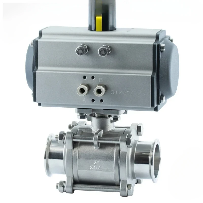 Q681F 16P Pneumatic Three-Piece Stainless Steel 304 316 Quick Release Clamp Ball Valve DN15 20 25 32
Q681F 16P Pneumatic Three-Piece Stainless Steel 304 316 Quick Release Clamp Ball Valve DN15 20 25 32