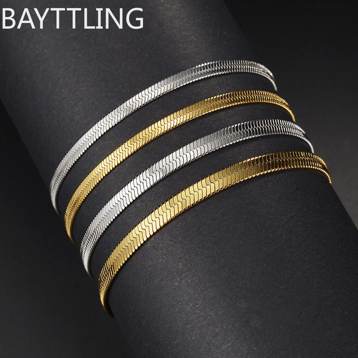 Fashion 925 sterling silver Gold Snake blade Chain Bracelet for Women Men Classic Chain Bracelets Jewelry Christmas Gift New
Fashion 925 sterling silver Gold Snake blade Chain Bracelet for Women Men Classic Chain Bracelets Jewelry Christmas Gift New