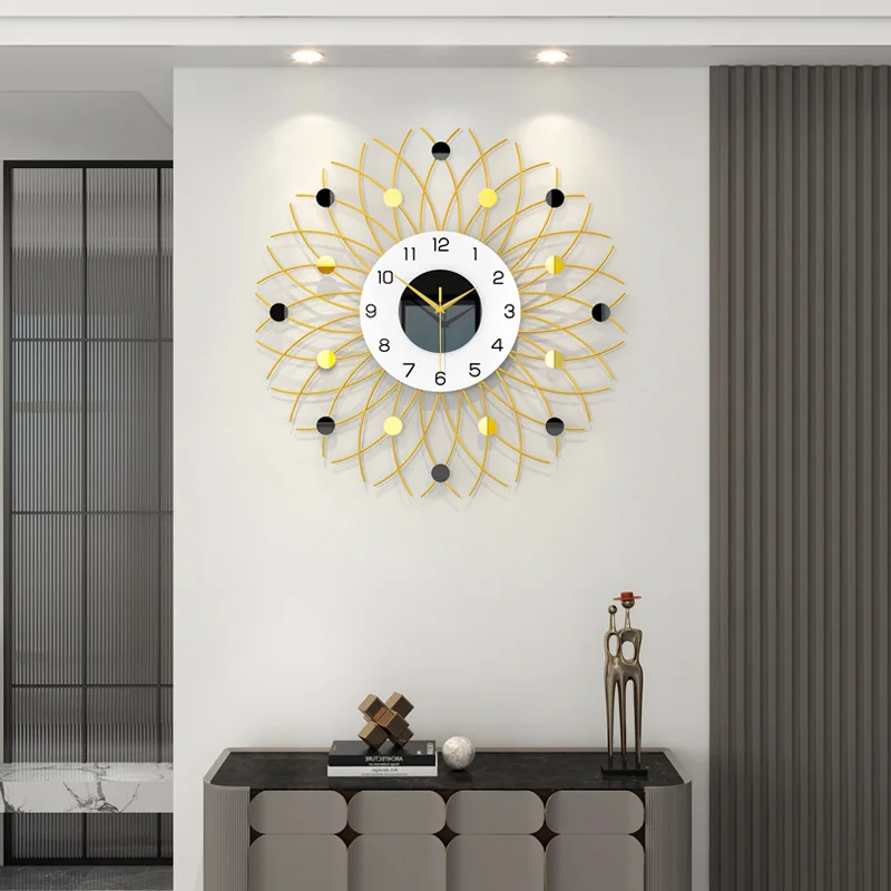 Modern Luxury Wall Clock Living Room No Drilling Home Decor Clock Quiet Creative Clock Simple Style Hanging on the Wall
Modern Luxury Wall Clock Living Room No Drilling Home Decor Clock Quiet Creative Clock Simple Style Hanging on the Wall