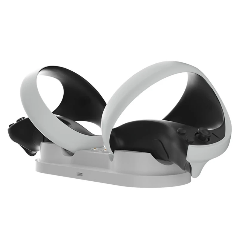 Enhanced Virtual Reality Controller Dock Stand for PS VR2 Handle Charging Rack with Type-c Port with
Enhanced Virtual Reality Controller Dock Stand for PS VR2 Handle Charging Rack with Type-c Port with