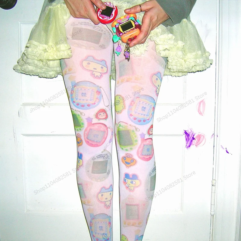 Y2k Aesthetic Kawaii Cartoon Print Long Leg Socks Harajuku Grunge Emo Girls White Cute Printed Socks Fashion Streetwear Legwear
Y2k Aesthetic Kawaii Cartoon Print Long Leg Socks Harajuku Grunge Emo Girls White Cute Printed Socks Fashion Streetwear Legwear