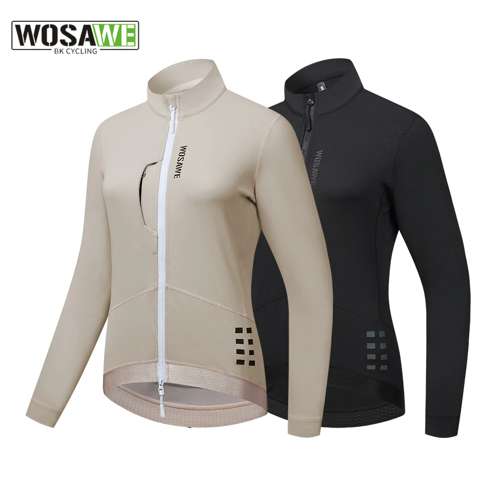 WOSAWE Autumn Winter Women Cycling Jacket Windproof Thermal Fleece Reflective Long Sleeve Warm Tops Road Bicycle Clothing
WOSAWE Autumn Winter Women Cycling Jacket Windproof Thermal Fleece Reflective Long Sleeve Warm Tops Road Bicycle Clothing