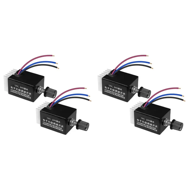 【FLASH-SALE!】4Pcs 12V/24V DC Motor Speed Controller Universal,Knob Screw Electronic Stepless Speed Regulator Switch
【FLASH-SALE!】4Pcs 12V/24V DC Motor Speed Controller Universal,Knob Screw Electronic Stepless Speed Regulator Switch