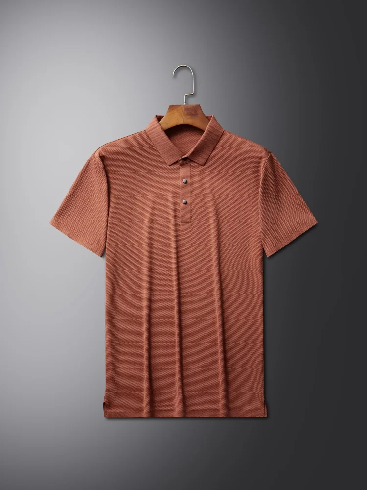 ice silk T-shirt for summer golf polo shirt wear-resistant high elasticity fabric business casual style short sleeved shirt
ice silk T-shirt for summer golf polo shirt wear-resistant high elasticity fabric business casual style short sleeved shirt