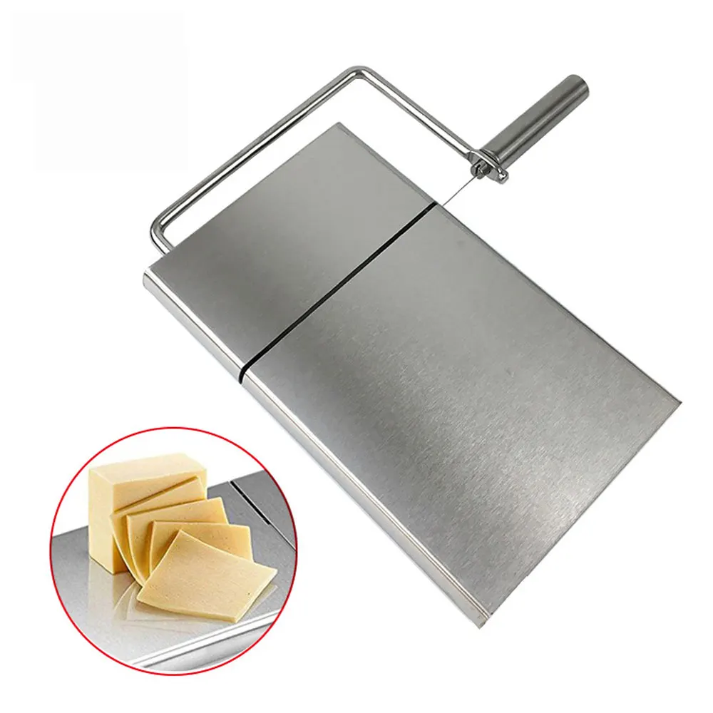 Stainless Steel Cheese Slicer Cheese Slicer Sausage Ham Cutter with 5pcs Replacement 304 Stainless Steel Cutting Wire
Stainless Steel Cheese Slicer Cheese Slicer Sausage Ham Cutter with 5pcs Replacement 304 Stainless Steel Cutting Wire