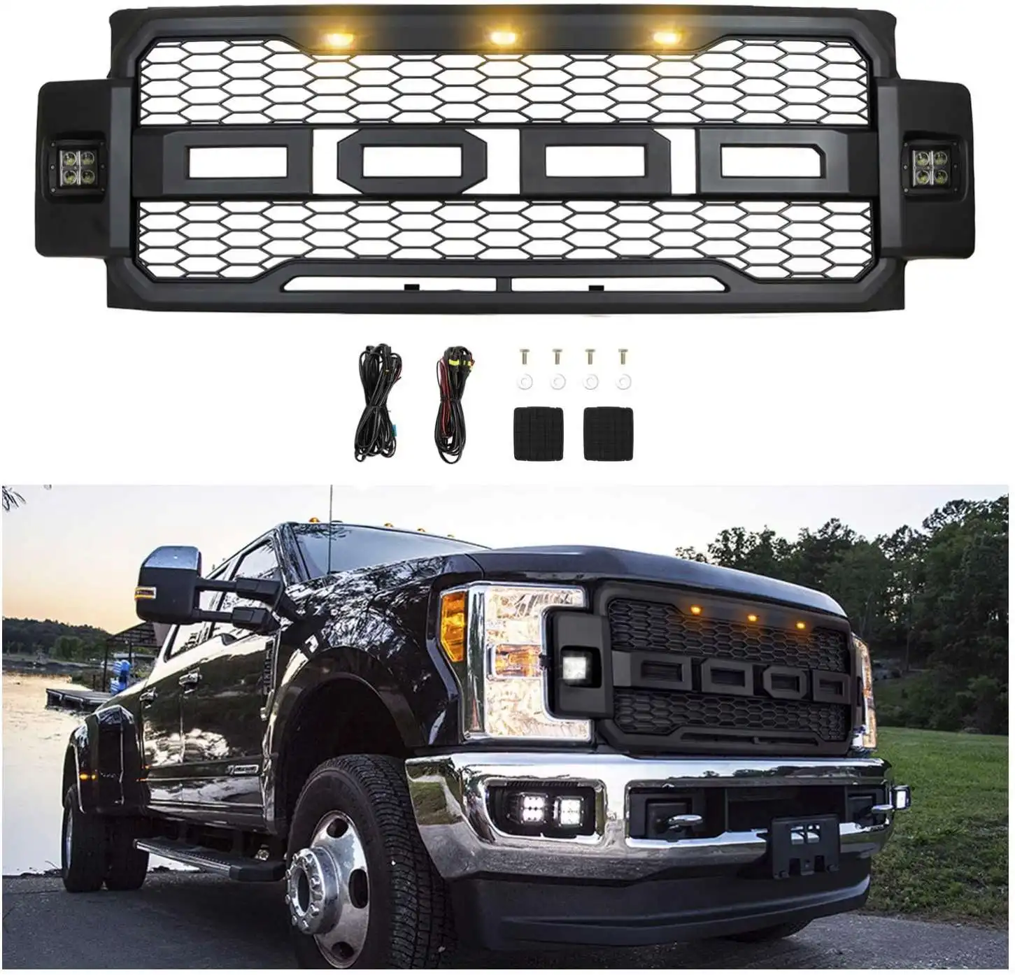 2017 2018 2019 2020 raptor accessories parts Front car grille with light for FORD F250 f350 f450
2017 2018 2019 2020 raptor accessories parts Front car grille with light for FORD F250 f350 f450