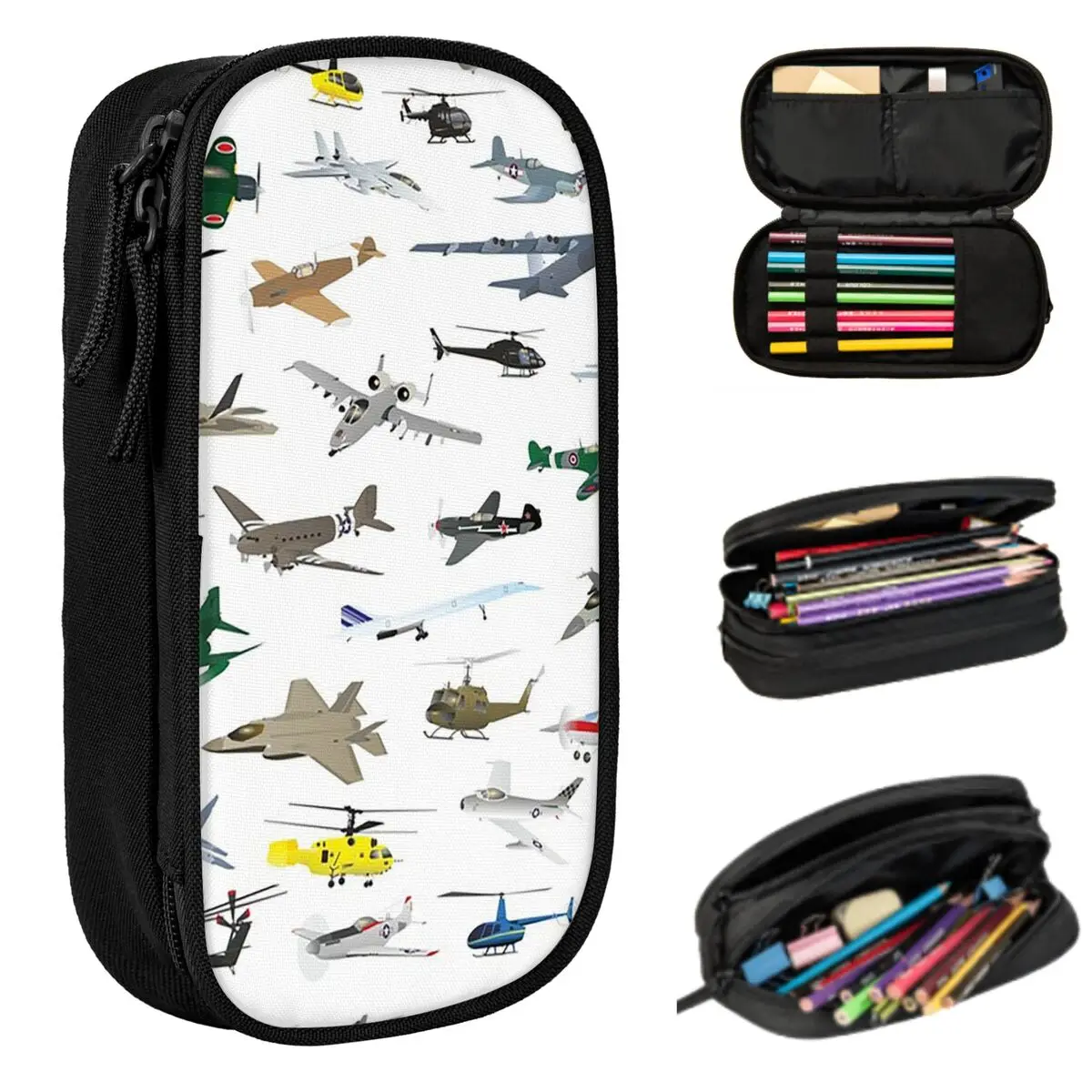 Various Colorful Airplanes And Helicopters Pencil Case for Boy Girl Gifts Pen Box Pencil Bag Stationery Supplies Pen Holder Bag
Various Colorful Airplanes And Helicopters Pencil Case for Boy Girl Gifts Pen Box Pencil Bag Stationery Supplies Pen Holder Bag