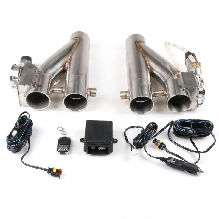Two In One Dual-Valve System Y Type Cutout Remote Wire Universal 2.5" 3.0'' Electric Exhaust Manifold Downpipe Cutout
Two In One Dual-Valve System Y Type Cutout Remote Wire Universal 2.5" 3.0'' Electric Exhaust Manifold Downpipe Cutout