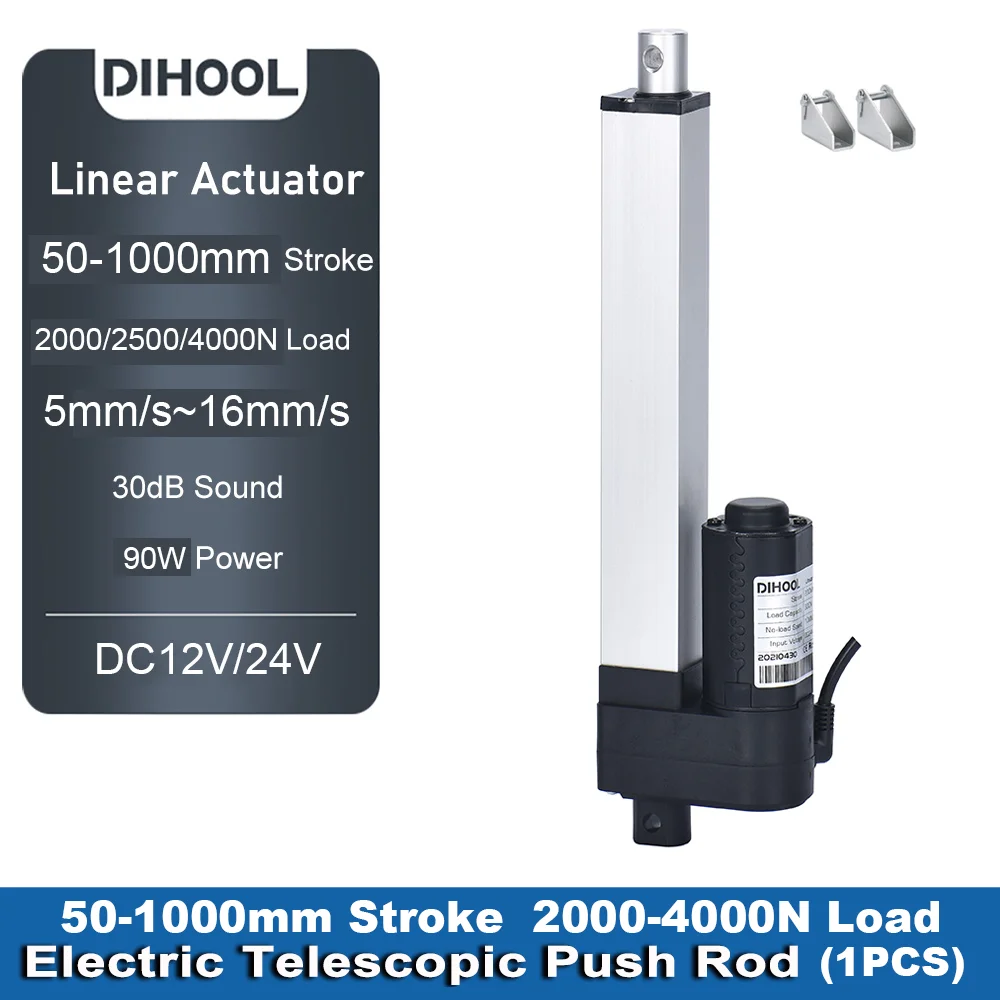 Линейный привод 12 В постоянного тока, 100 мм ~ 1000 мм, ход 80 кг/130 кг/200 кг/400 кг, нагрузка 5 мм/с ~ 20 мм/с, 75 Вт, Электрический подъемный двигатель для RV/Solar/Car
Линейный привод 12 В постоянного тока, 100 мм ~ 1000 мм, ход 80 кг/130 кг/200 кг/400 кг, нагрузка 5 мм/с ~ 20 мм/с, 75 Вт, Электрический подъемный двигатель для RV/Solar/Car