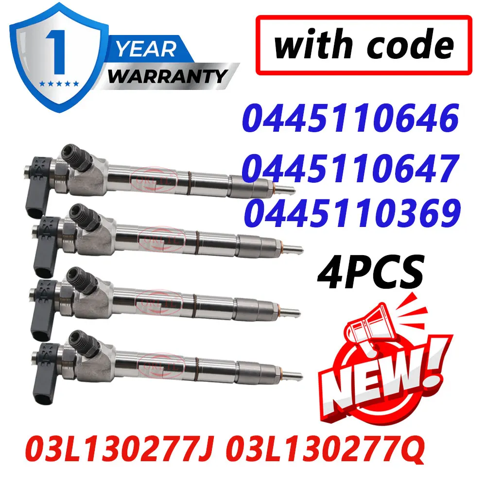 0445110646 0445110647 New CODE Diesel Injector 0445110369 03L130277J For VW AMAROK AUDI 03L130277Q 03L 130 277 J
0445110646 0445110647 New CODE Diesel Injector 0445110369 03L130277J For VW AMAROK AUDI 03L130277Q 03L 130 277 J