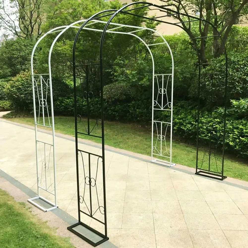 Stylish Steel Garden Trellis Arch with Climbing Plants Support, 40 cm Base Width, Black, 7.9' Wide x 7.9' High
Stylish Steel Garden Trellis Arch with Climbing Plants Support, 40 cm Base Width, Black, 7.9' Wide x 7.9' High