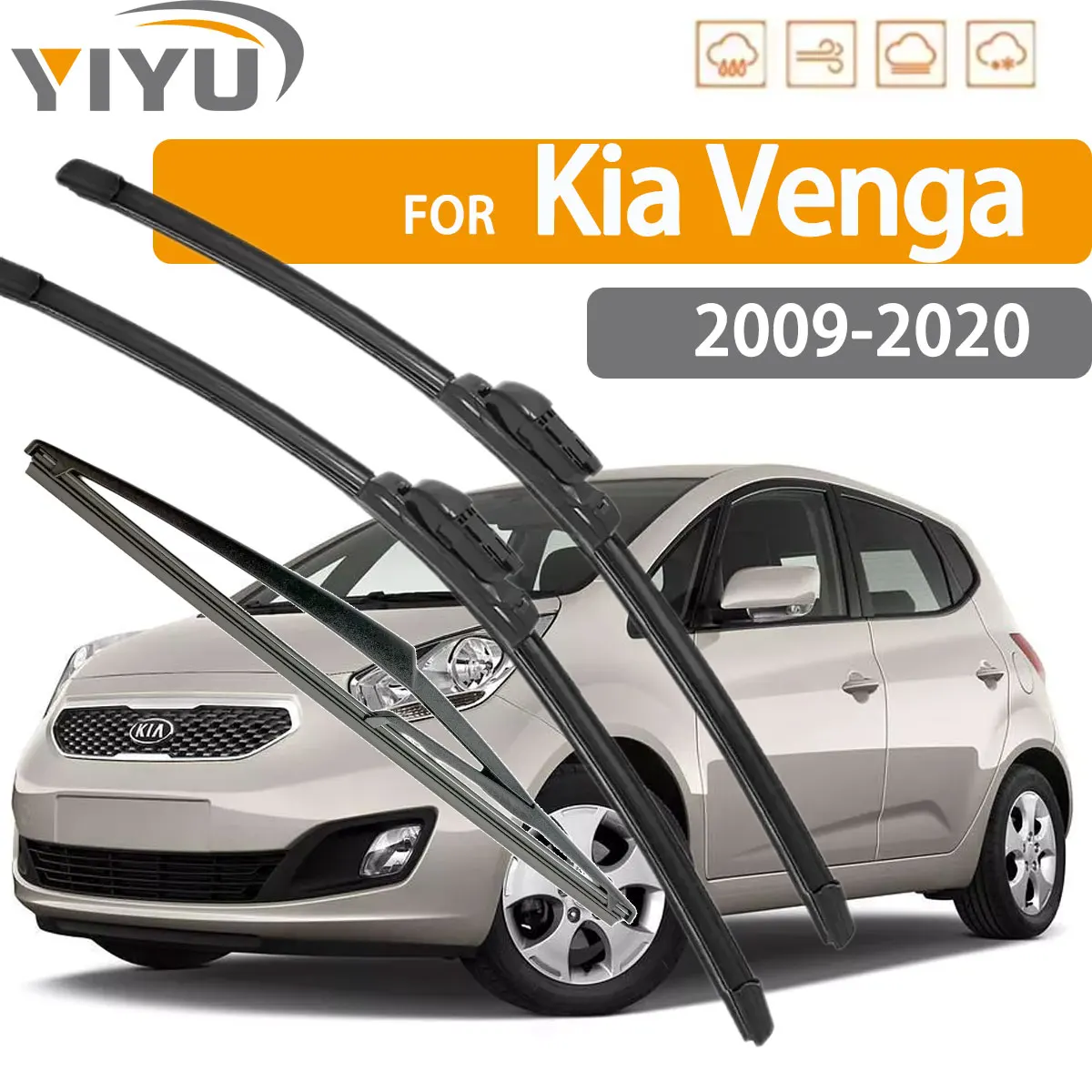 3PCS Car Wiper For Kia Venga 2009-2020 Front Rear Wiper Blades Brushes Auto Windscreen Window Accessories
3PCS Car Wiper For Kia Venga 2009-2020 Front Rear Wiper Blades Brushes Auto Windscreen Window Accessories