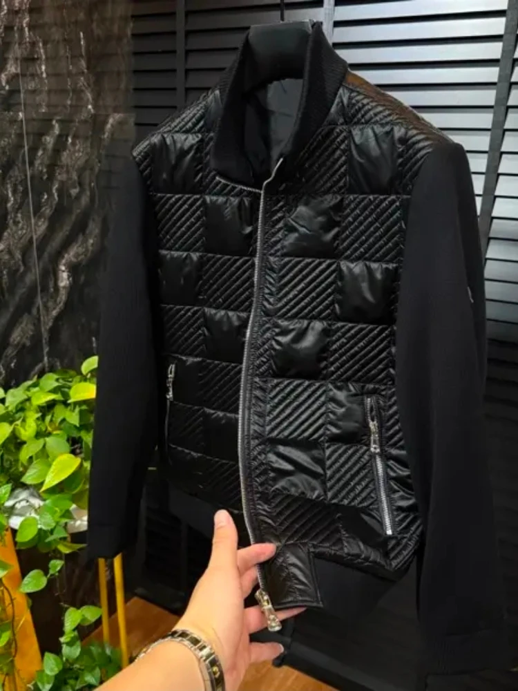 High Quali Cottonadded Stand Collar Men's Jaet Autumn Winter Faion Casual Sle Stand Fit Leather Fabric Zipper Closure
High Quali Cottonadded Stand Collar Men's Jaet Autumn Winter Faion Casual Sle Stand Fit Leather Fabric Zipper Closure