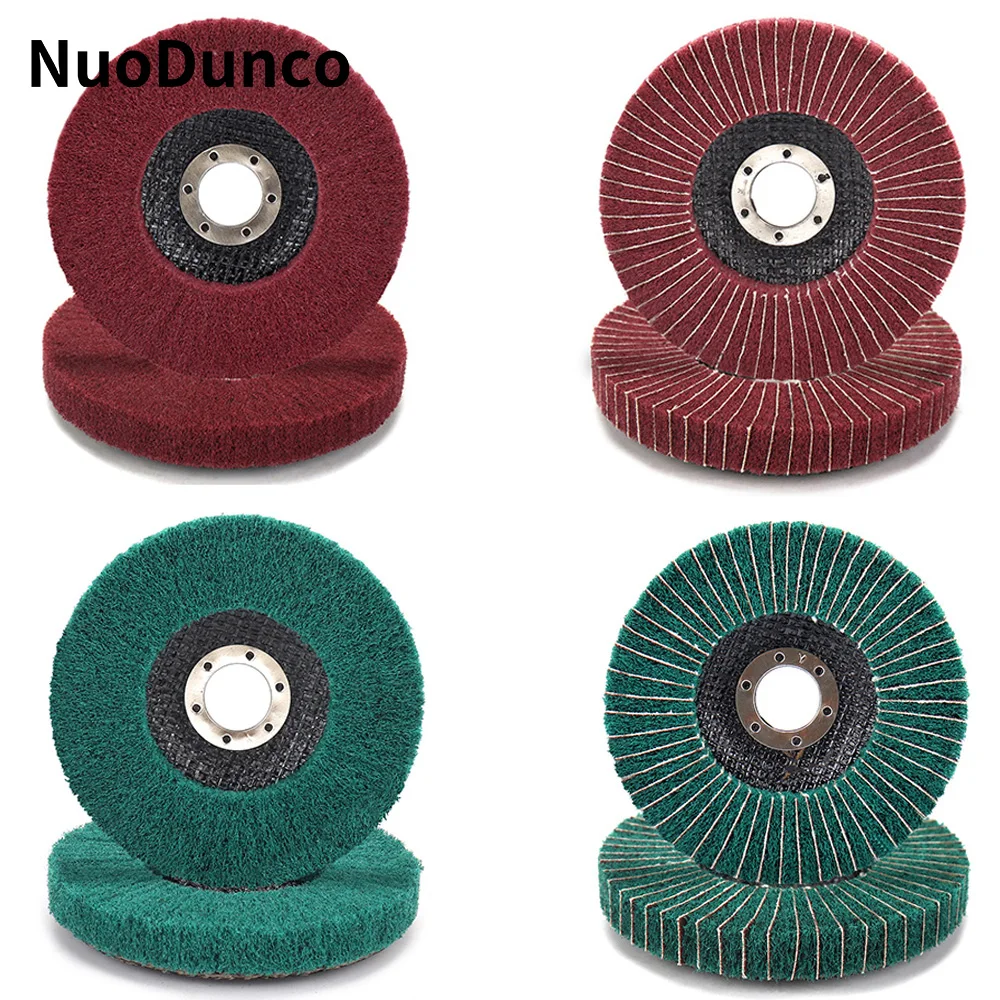 4/4.5/5"Nylon Fiber Flap Grinding Wheel Non-woven Grinding Disc For Angle Grinder Metal Woodworking Deburring Polishing Wheel
4/4.5/5"Nylon Fiber Flap Grinding Wheel Non-woven Grinding Disc For Angle Grinder Metal Woodworking Deburring Polishing Wheel