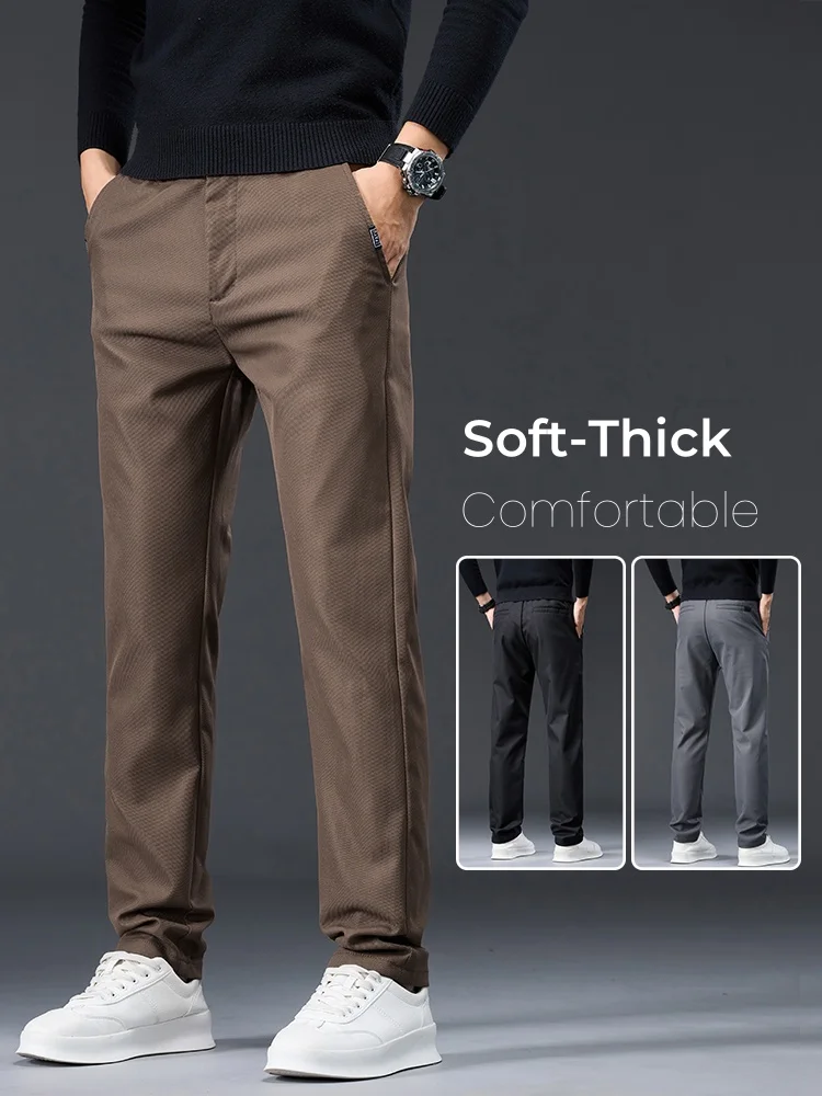 Classic Autumn Men's Business Straight Pants Fashion Embroidered Pocket Casual Comfortable Elastic Waist Trousers
Classic Autumn Men's Business Straight Pants Fashion Embroidered Pocket Casual Comfortable Elastic Waist Trousers