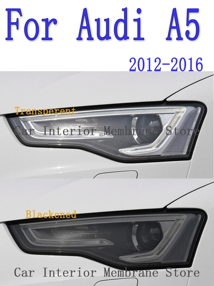 For Audi A5 2012 2013-2016 Car Exterior Headlight Anti-scratch Front Lamp Tint TPU Protective Film Cover Repair Accessories
For Audi A5 2012 2013-2016 Car Exterior Headlight Anti-scratch Front Lamp Tint TPU Protective Film Cover Repair Accessories
